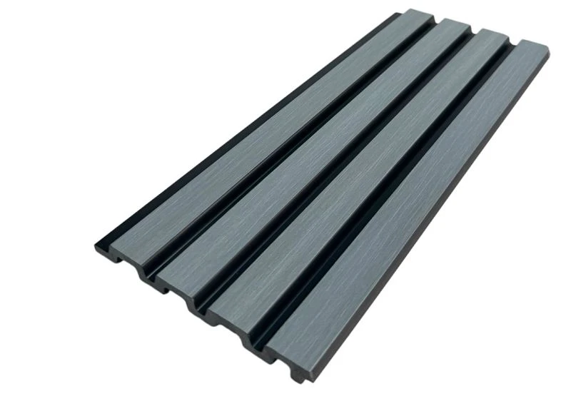 Kwalità Għolja Griż PS Wall Panel 3D Fluted Kisi tal-ħajt dekorattiv għal Disinn Intern Modern