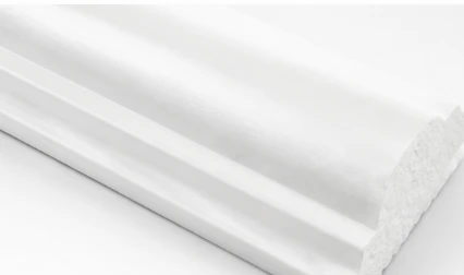 Kwalità Għolja PS Skirting Bord White Baseboard Molding Għal Dekorazzjoni Moderna tal-Ħitan ta 'Intern tad-Dar