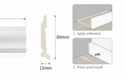 Premium PS Skirting Board | Waterproof Decorative Baseboard For Modern Interior Design best