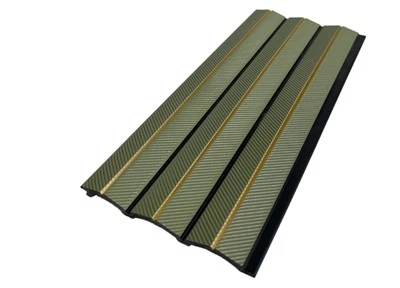 Green Fluted PS Wall Panel Għal Dekorazzjoni Intern