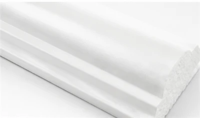 Kwalità Għolja PS Skirting Bord White Baseboard Molding Għal Dekorazzjoni Moderna tal-Ħitan ta 'Intern tad-Dar