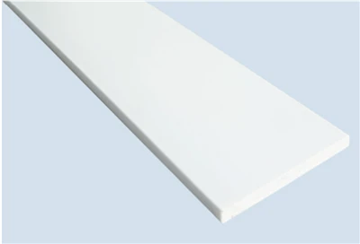 Straight Edge White PS Skirting Bord Trim