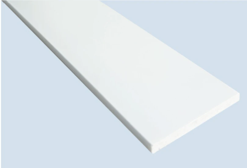 Straight Edge White PS Skirting Bord Trim